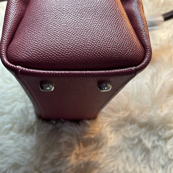 ❤️COACH Mini Darcie Carryall Satchel Crossbody ~ Silver/Light Raspberry Multi - Picture 8 of 16